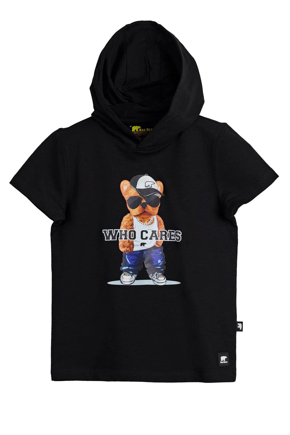 Bad Bear Mood Çocuk Sweatshirt Siyah