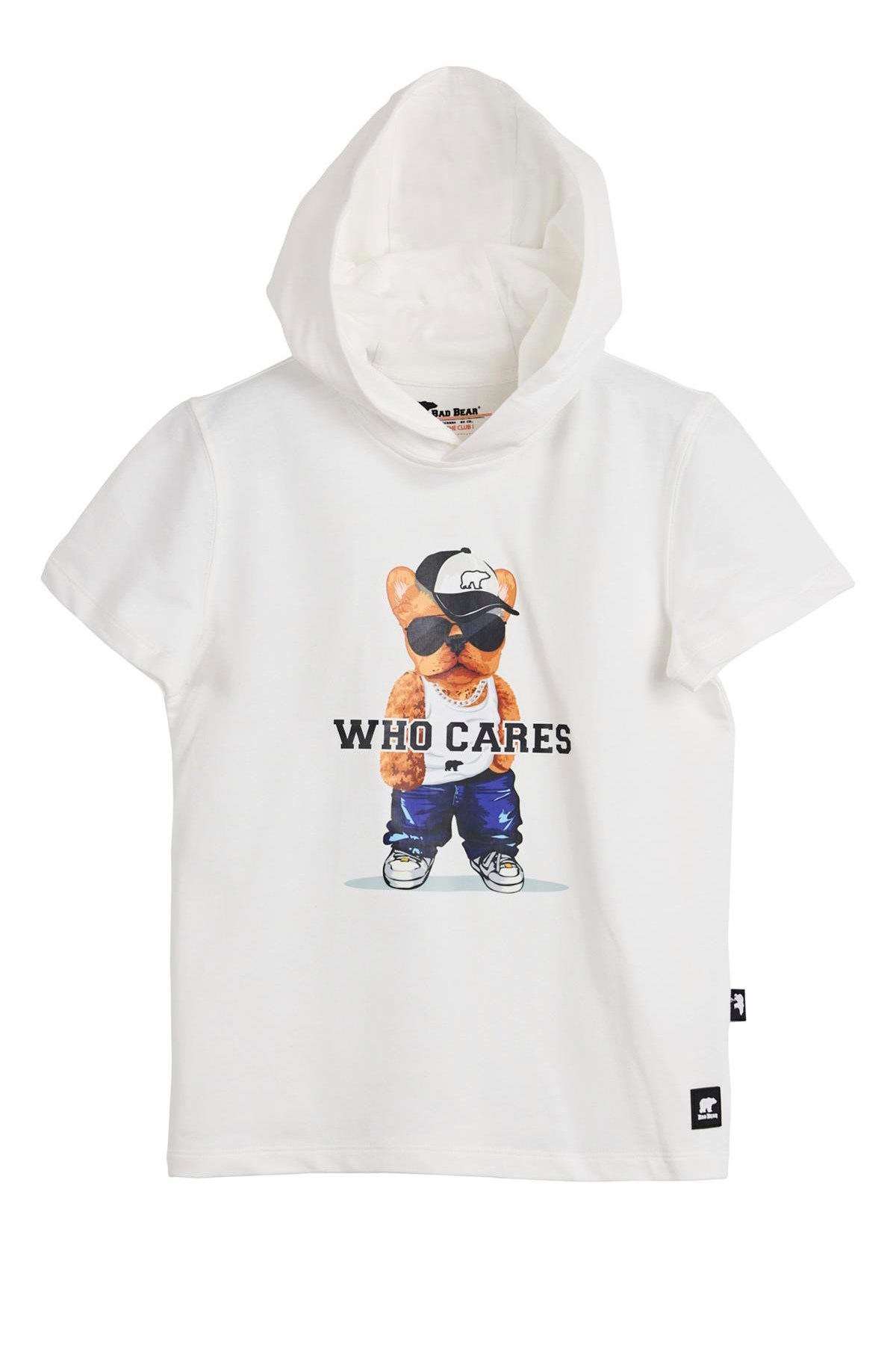 Bad Bear Mood Çocuk Sweatshirt Beyaz