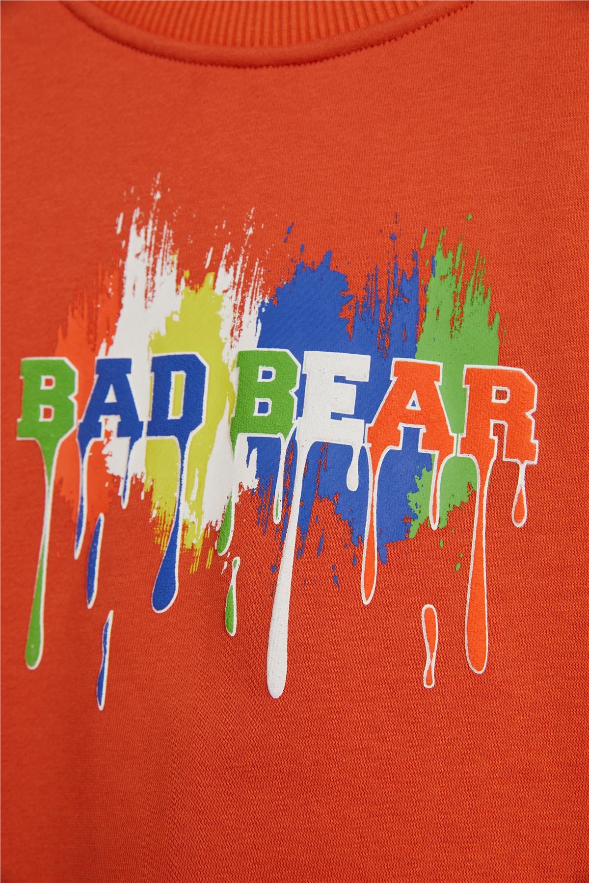 Bad Bear Hued Sweatshirt 24.06.12.005-C38 Turuncu