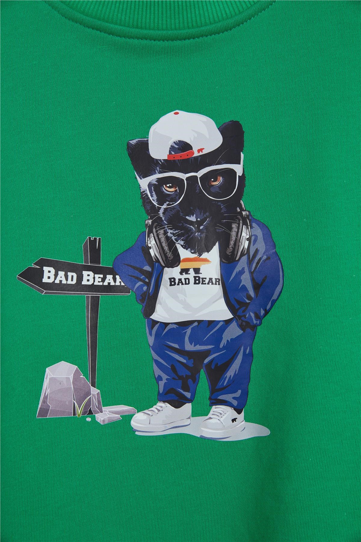 Bad Bear Panther Sweatshirt 24.06.12.006-C13 Yeşil