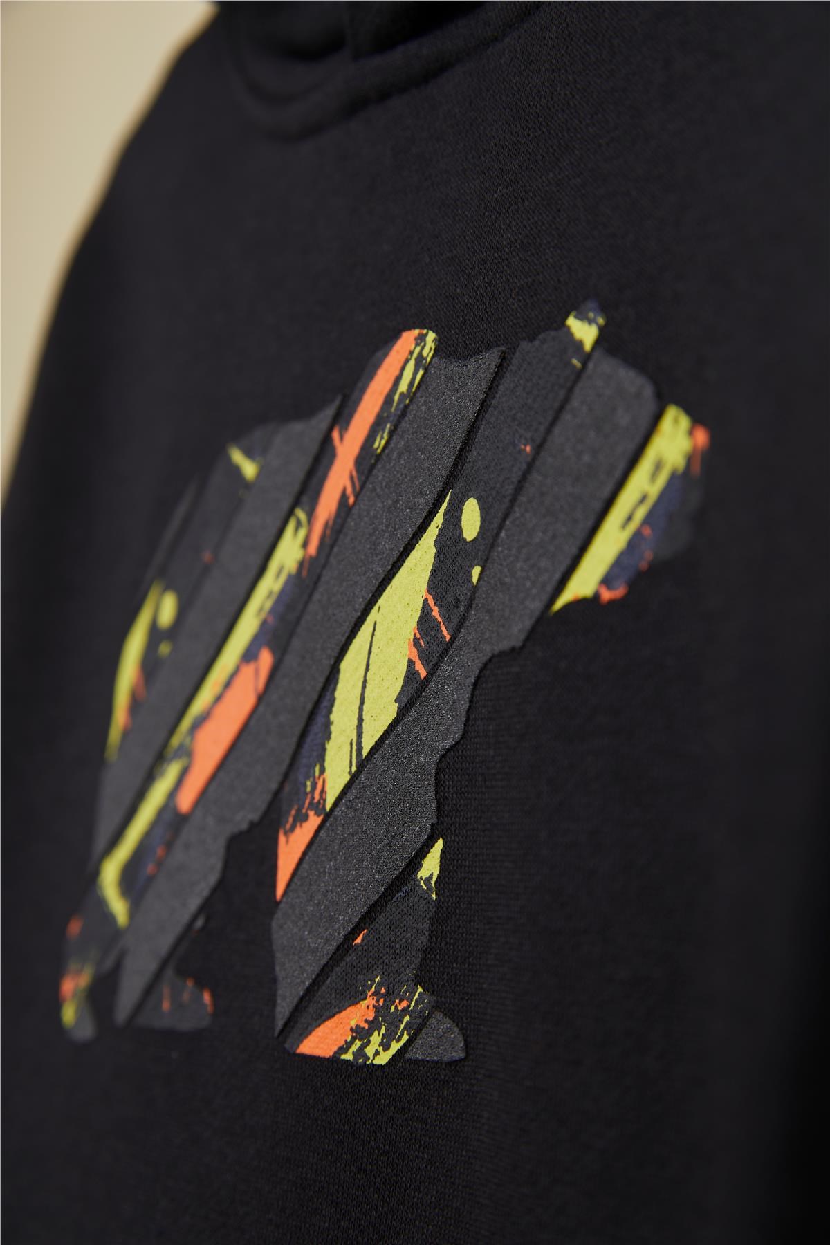 Bad Bear Mono Sweatshirt 24.06.12.009-C01 Siyah