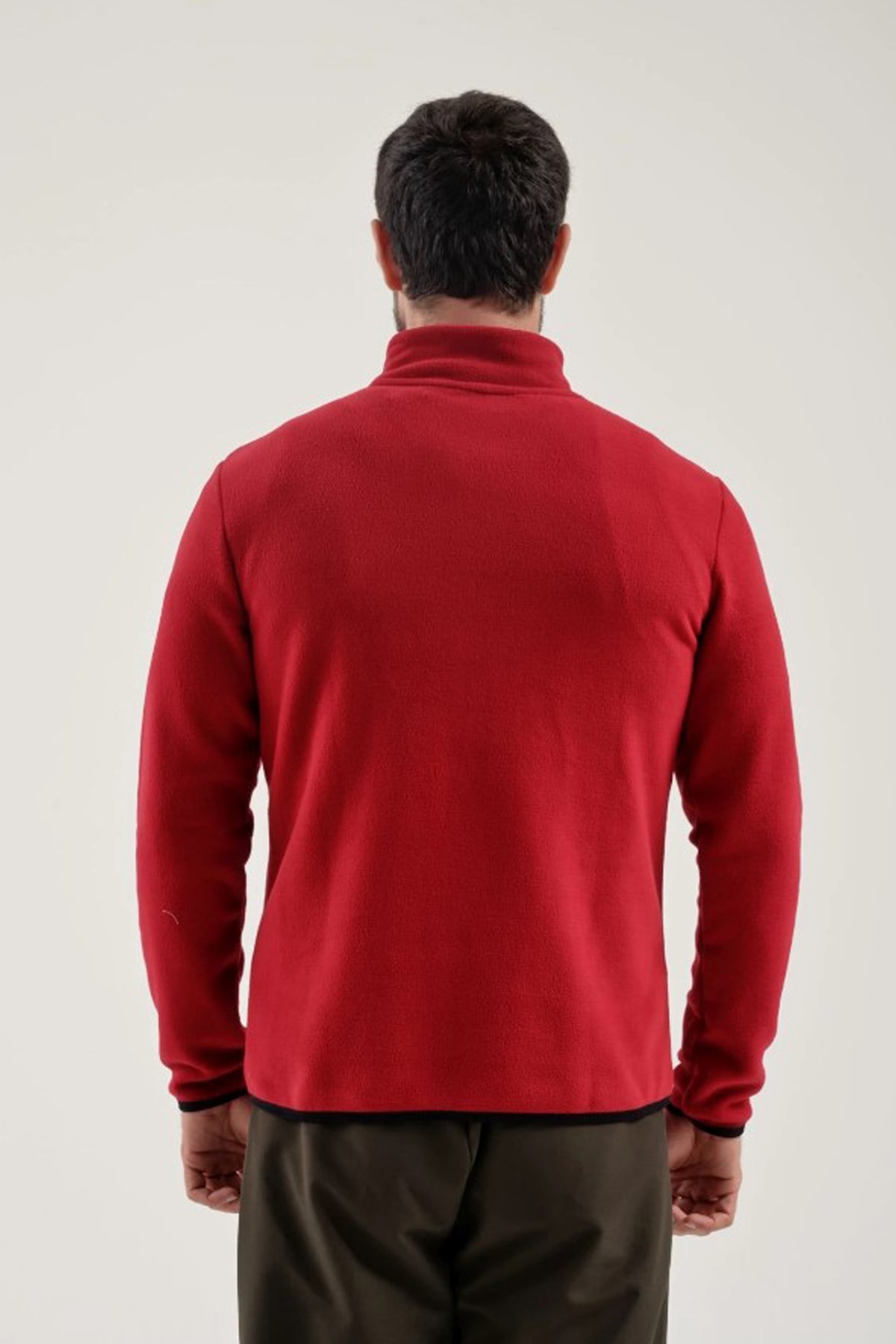 Exuma Men Haf Zip Polar 2412001 Kırmızı