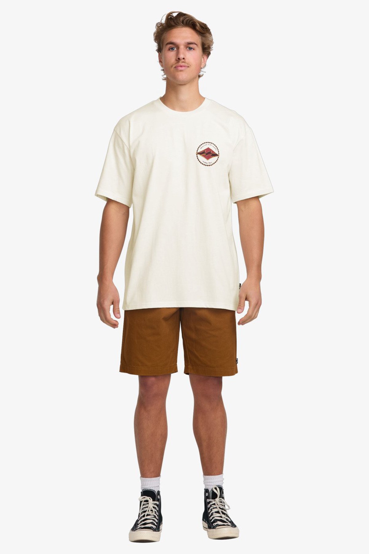 Billabong Rotor Diamond Erkek Tişört Beyaz