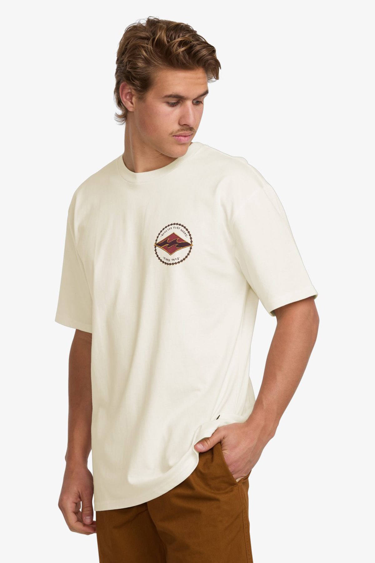 Billabong Rotor Diamond Erkek Tişört Beyaz