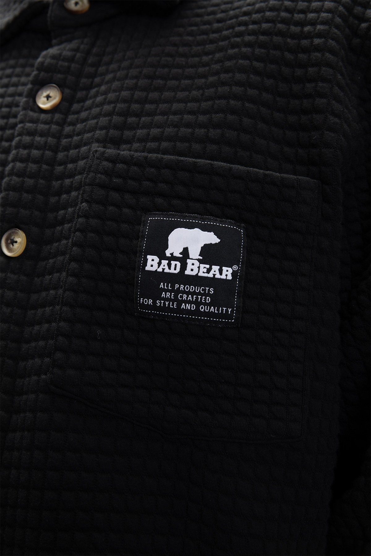 Bad Bear Diez Erkek Gömlek 25.01.30.020-C01 Siyah