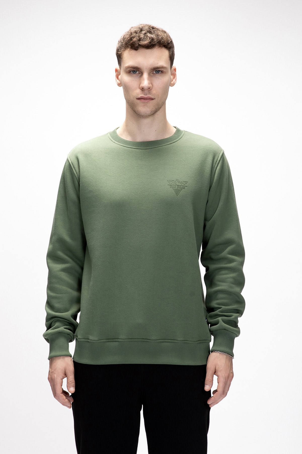 Bad Bear Windy Erkek Sweatshirt 25.02.12.030-C123 Yeşil