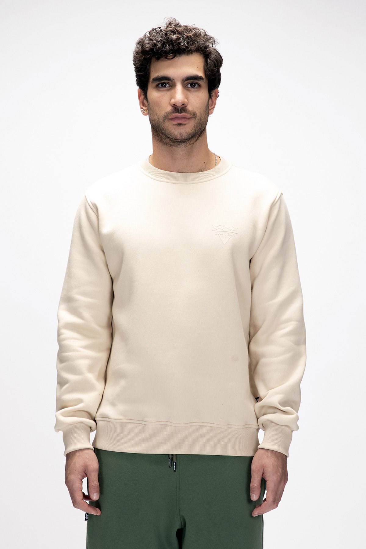 Bad Bear Windy Erkek Sweatshirt 25.02.12.030-C17 Bej