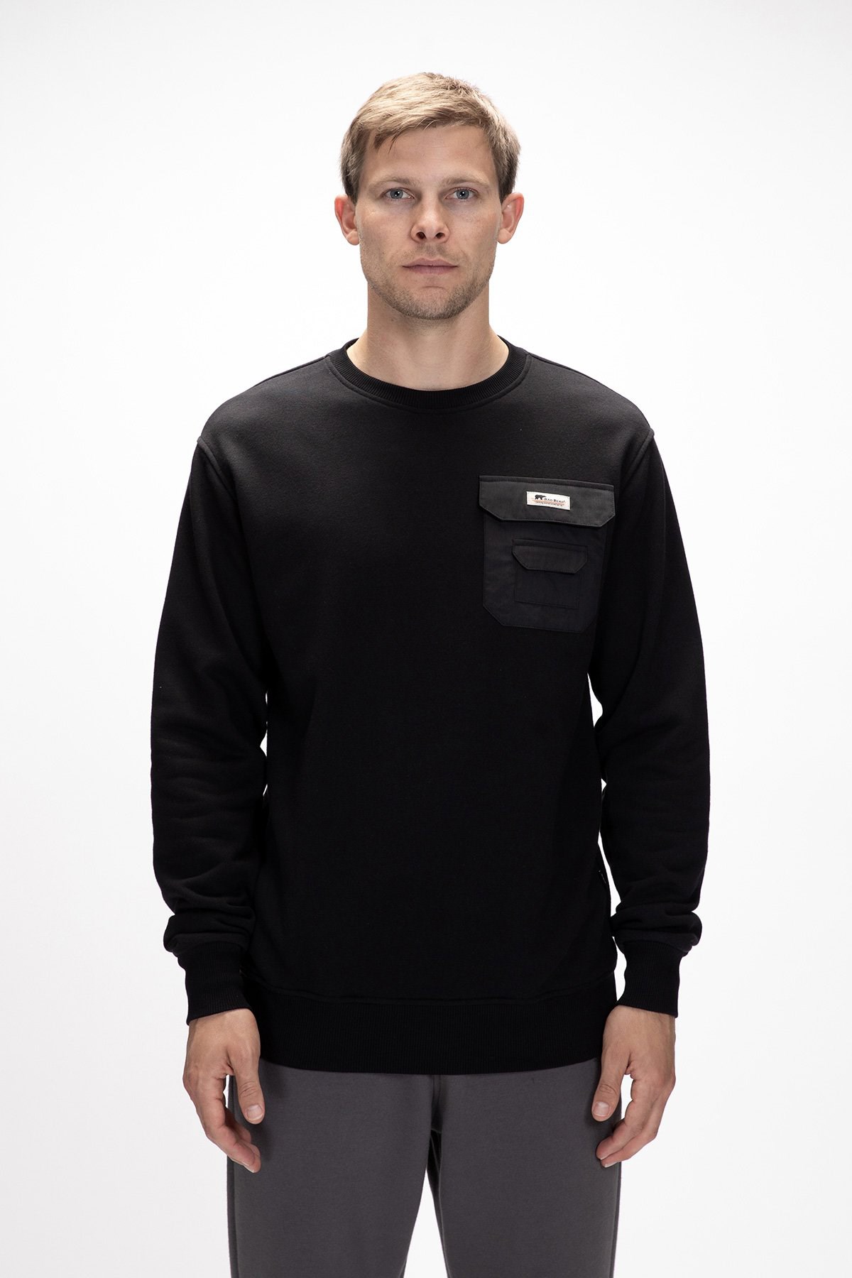 Bad Bear Rise Erkek Sweatshirt 25.02.12.035-C01 Siyah