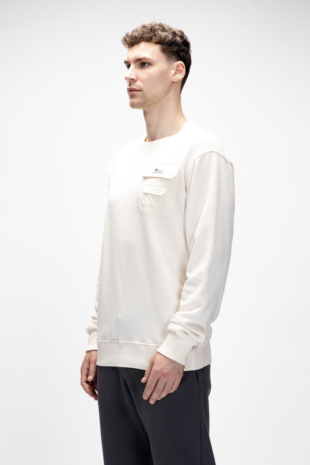 Bad Bear Rise Erkek Sweatshirt 25.02.12.035-C108 Beyaz