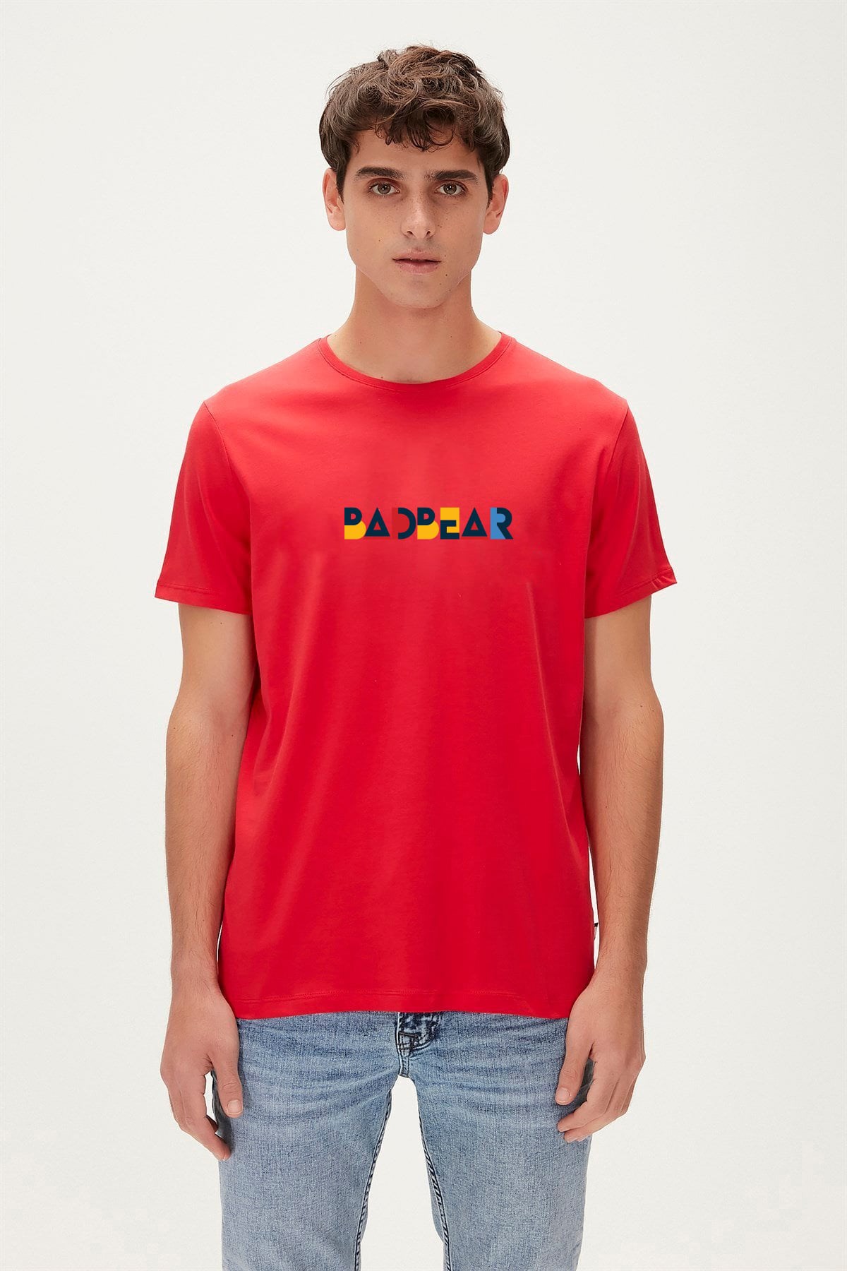Bad Bear Retro Erkek Tişört 26.01.07.030-C54 Kırmızı