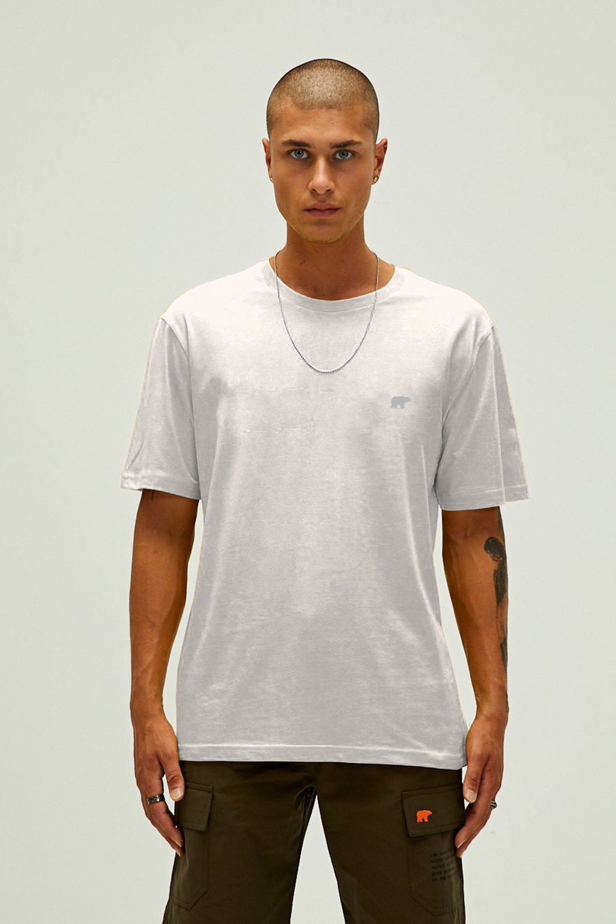 Bad Bear Garment Erkek Tişört 26.01.07.041-C108 Beyaz