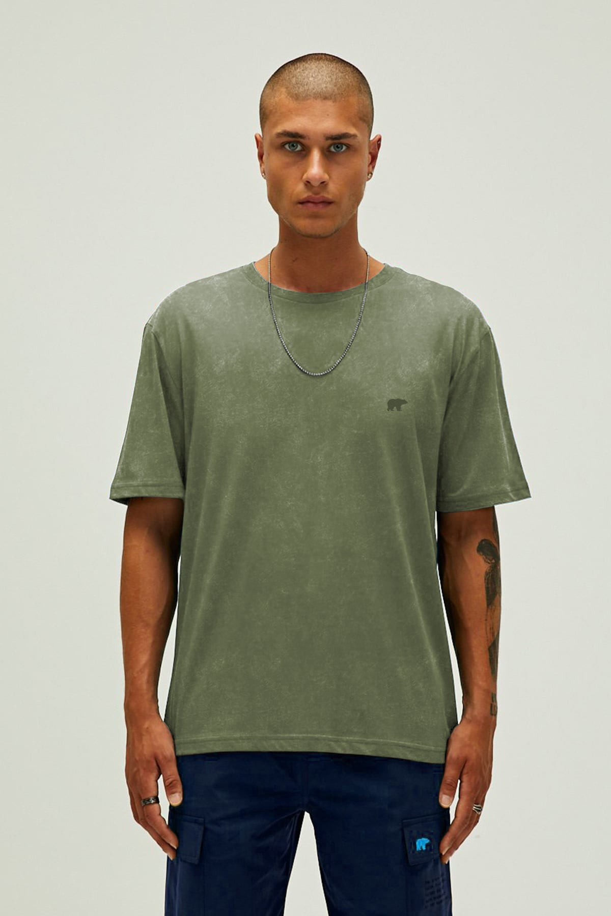 Bad Bear Garment Erkek Tişört 26.01.07.041-C123 Haki