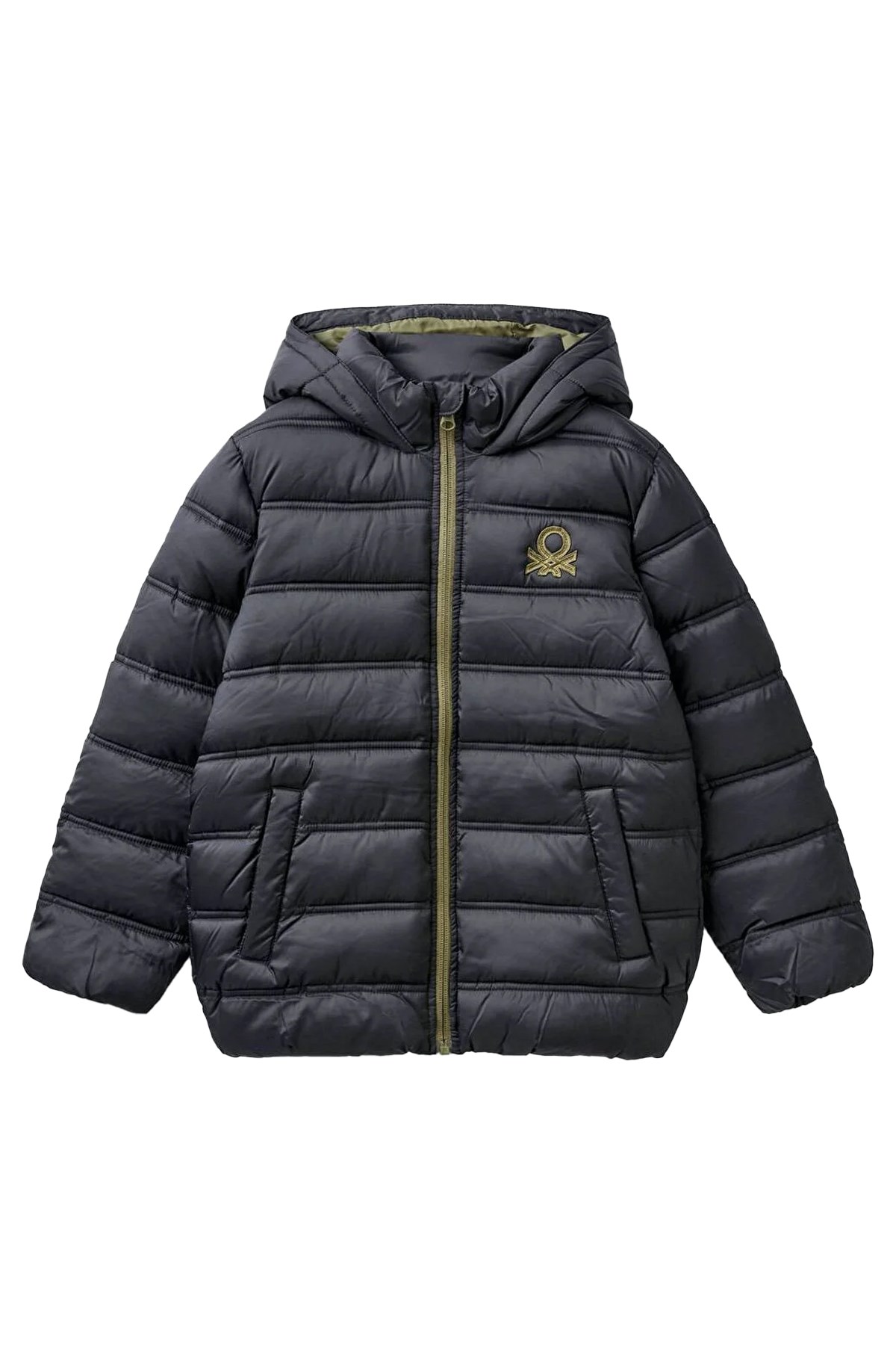 Benetton Çocuk Mont 2WU0CN016 Siyah