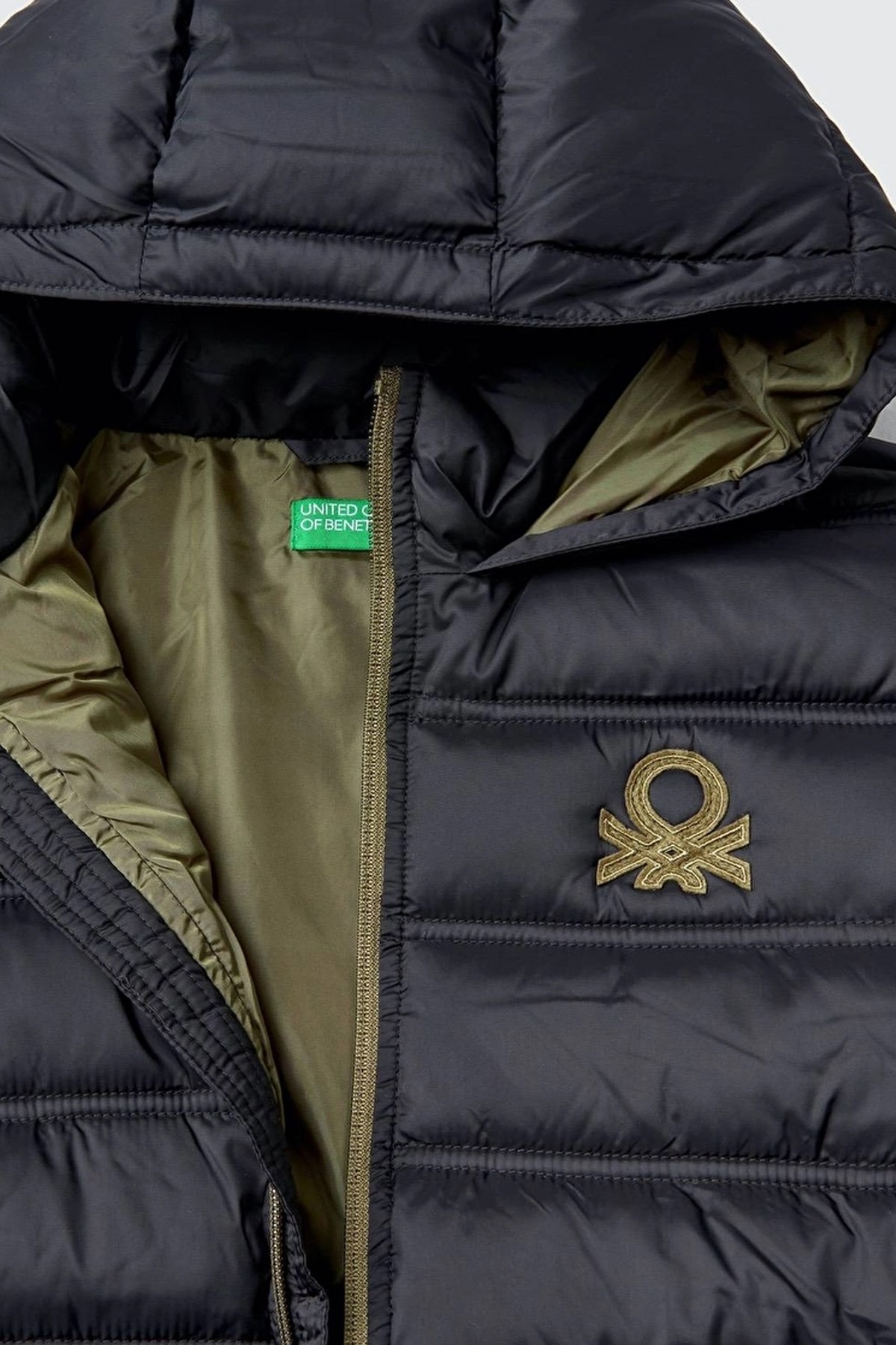 Benetton Çocuk Mont 2WU0CN016 Siyah