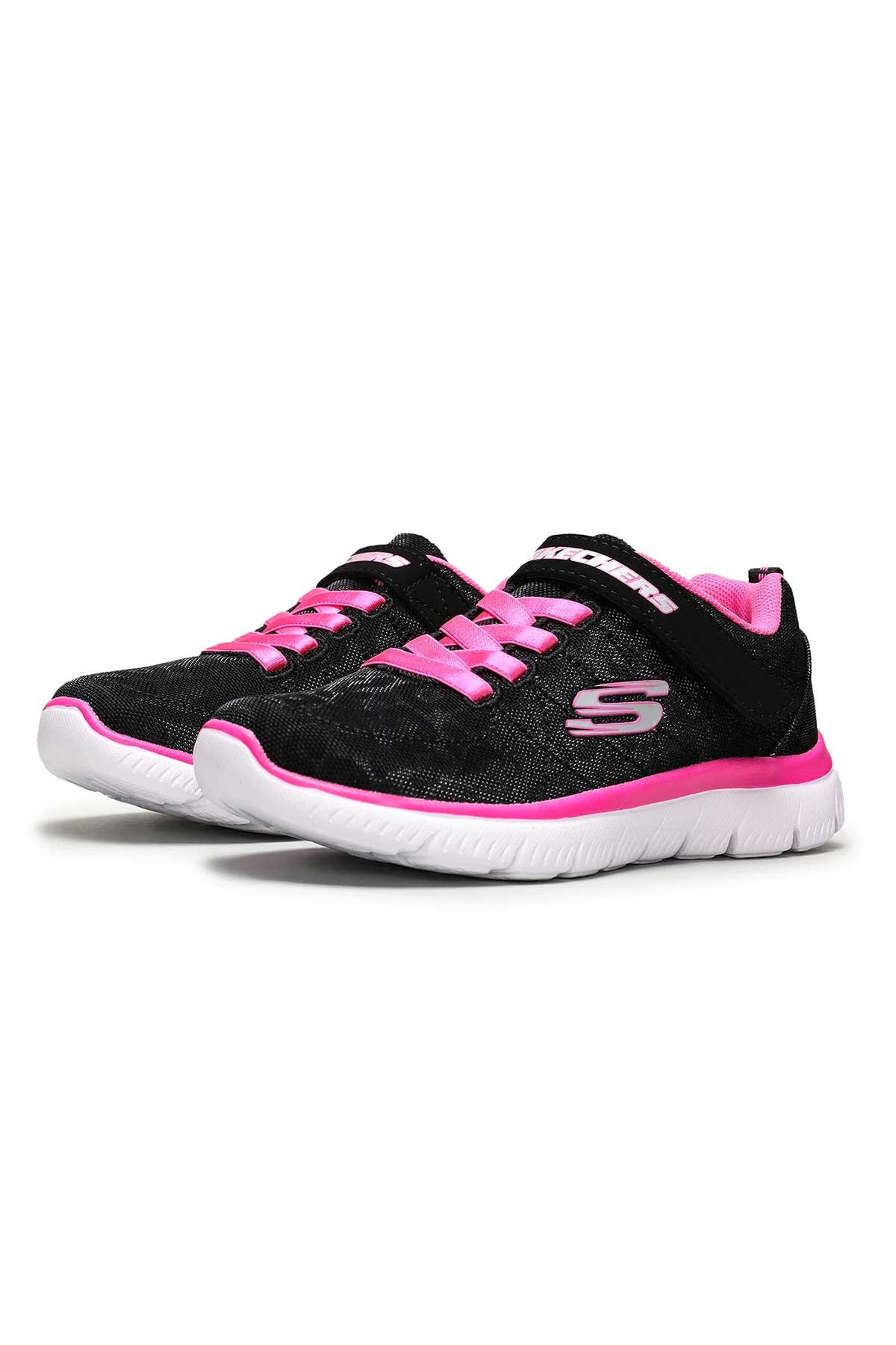 Skechers Summits-Worth Wild Çocuk Spor Ayakkabı 302072L BKNP Siyah