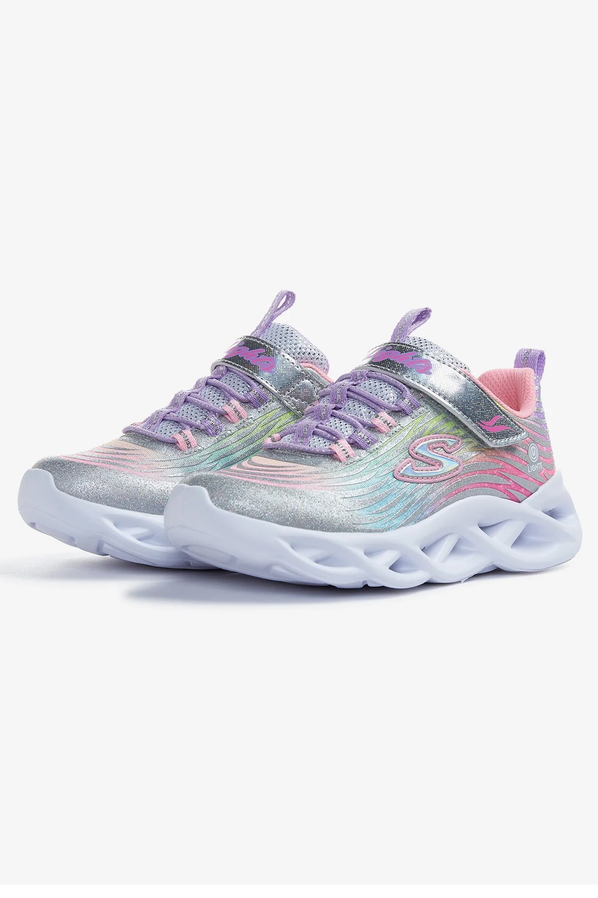 Skechers Twisty Çocuk Spor Ayakkabı 302321L SMLT Gri