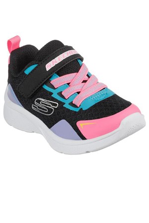 Skechers Microspec-Bright Retros Çocuk Spor Ayakkabı 302348N BKMT Siyah