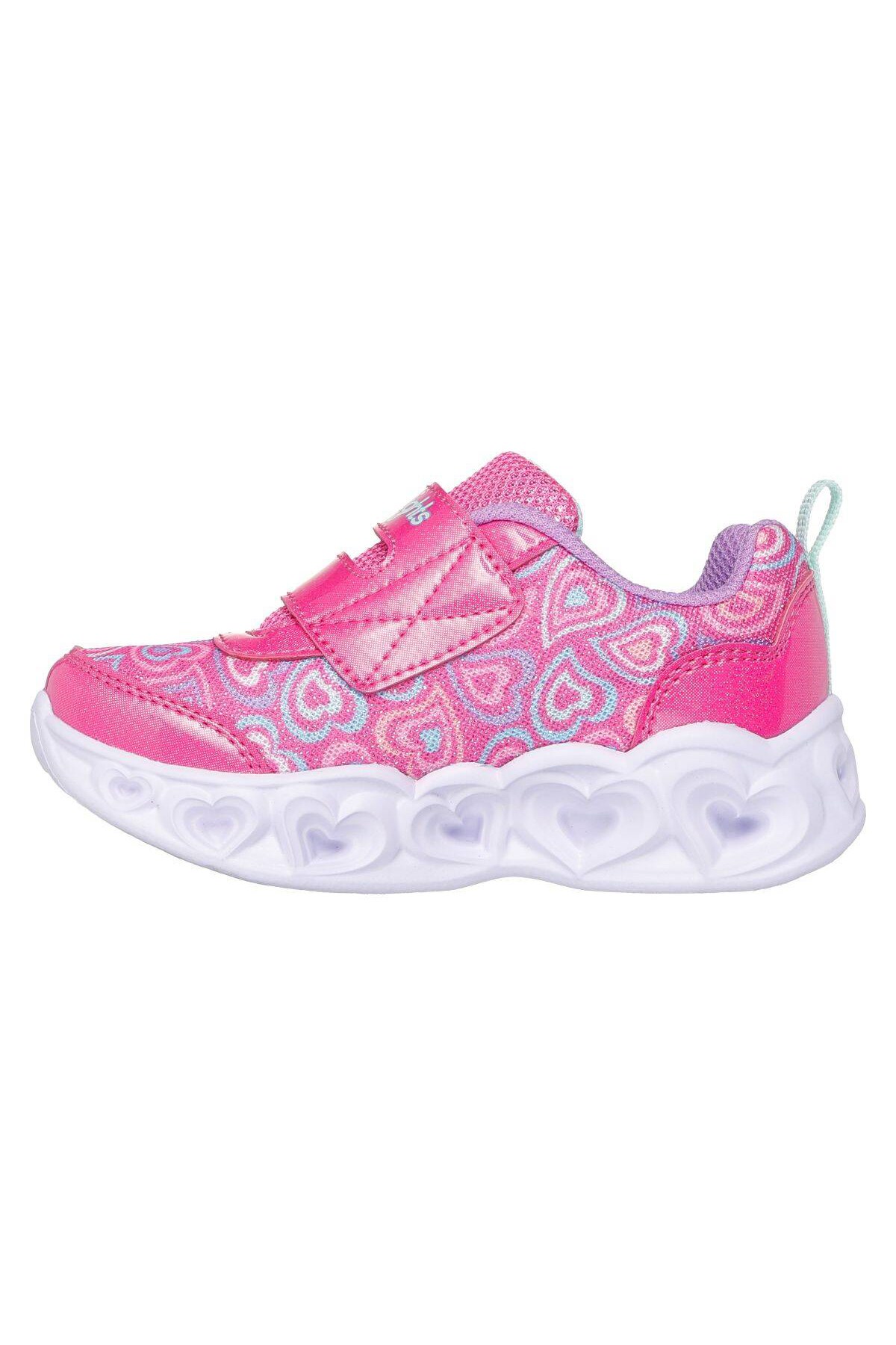 Skechers Heart Lights Boogie Land Bebek Spor Ayakkabı Pembe