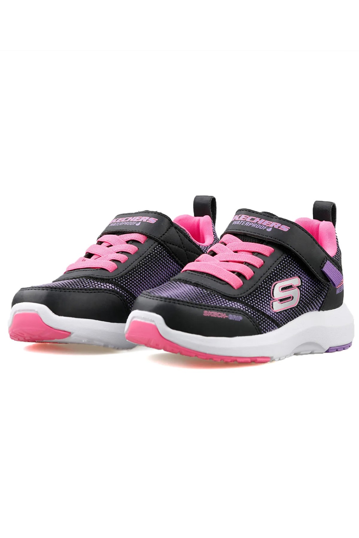 Skechers Dynamic Tread Kız Çocuk Spor Ayakkabı 303387L BKHP Siyah