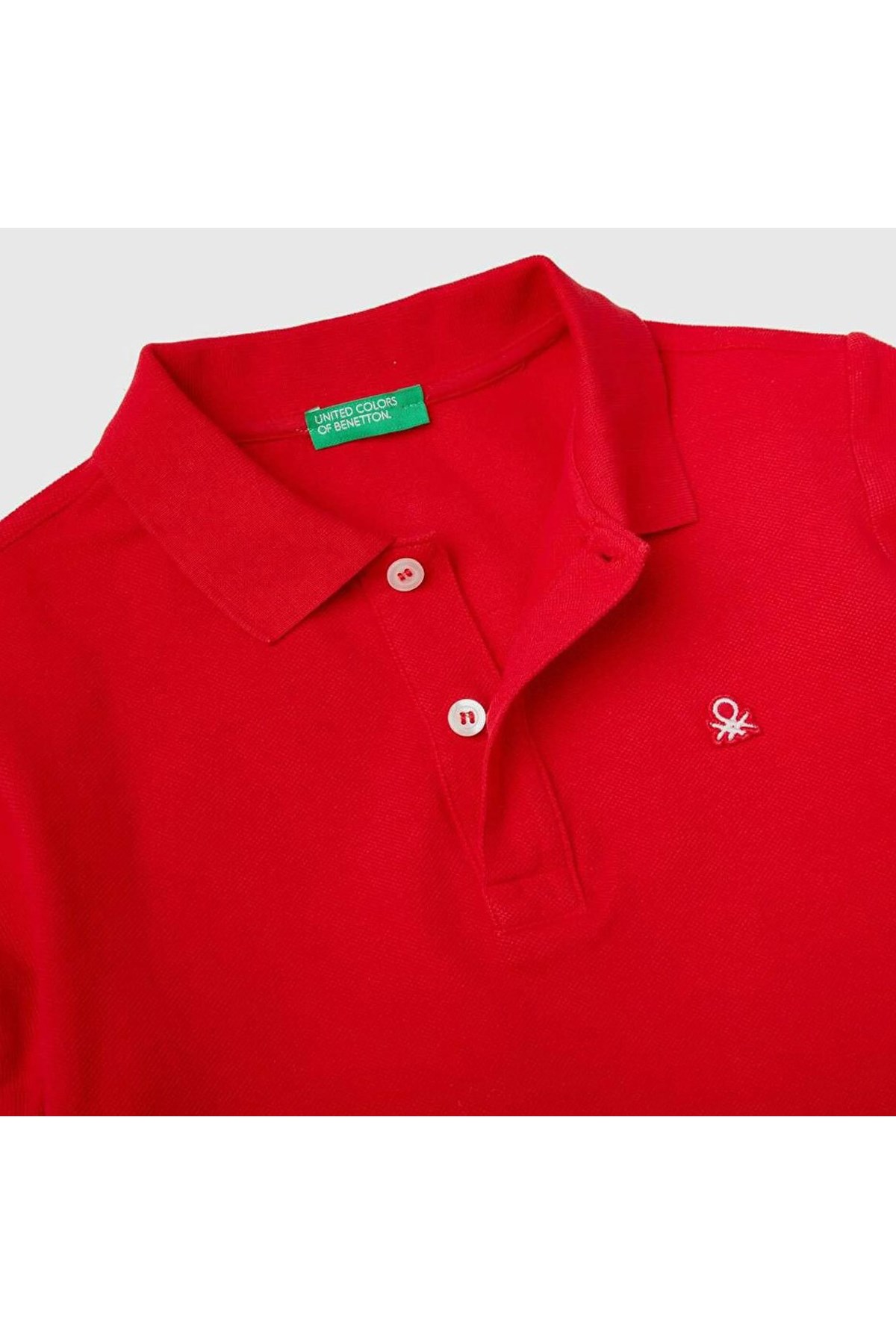 Benetton Çocuk Polo Tişört 3089C300Q Kırmızı