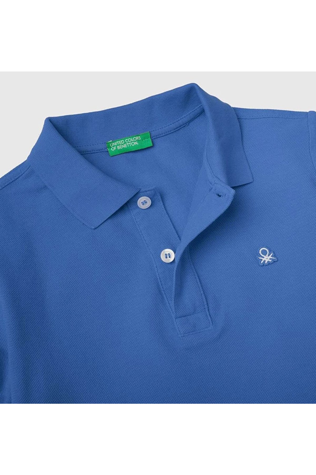 Benetton Çocuk Polo Tişört 3089C300Q Mavi