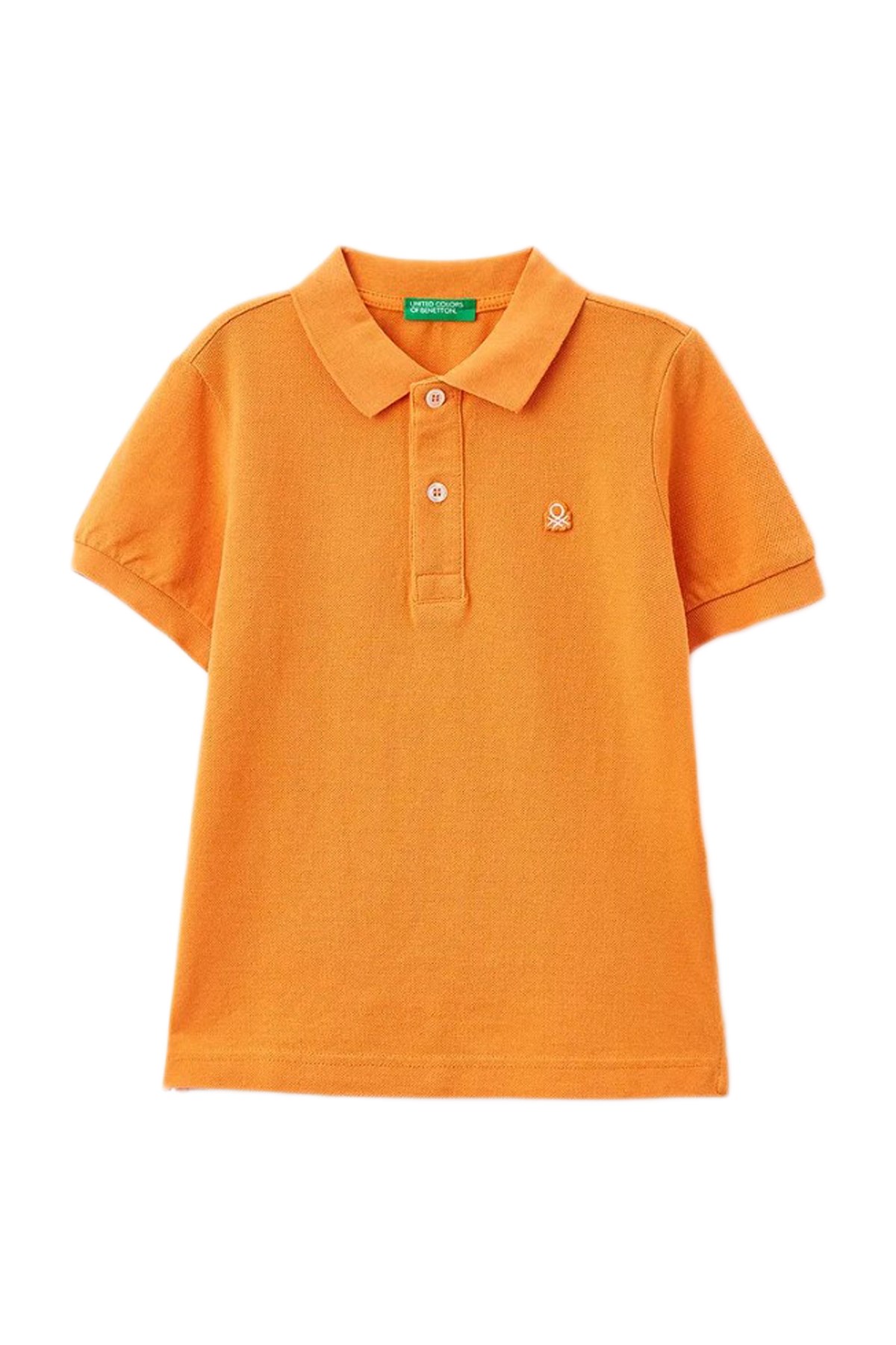 Benetton Çocuk Polo Tişört 3089C300Q Turuncu
