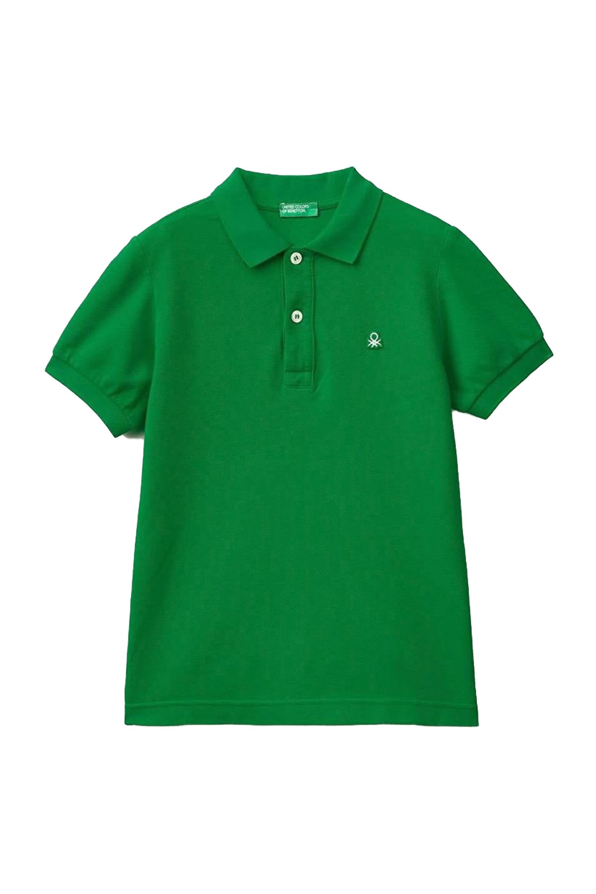 Benetton Çocuk Polo Tişört 3089C300Q Yeşil