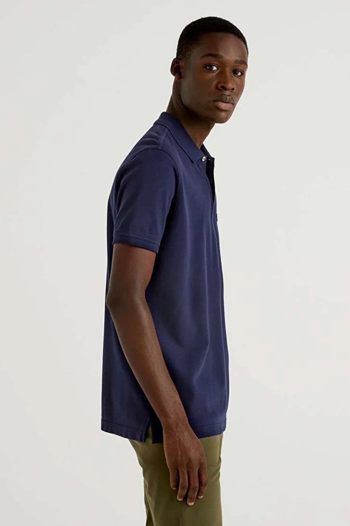Benetton Erkek Polo Tişört 3089J3179 Lacivert