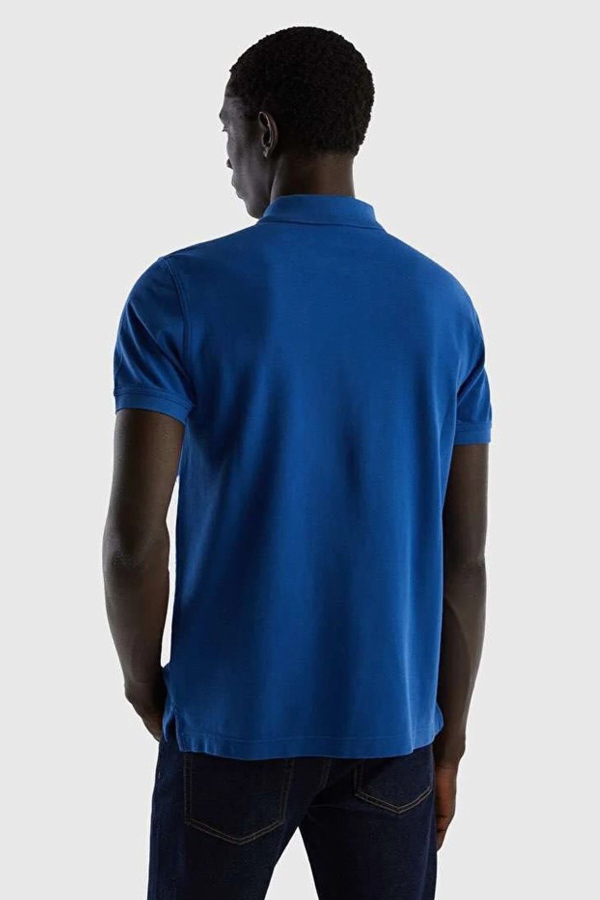 Benetton Erkek Polo Tişört 3089J3179 Mavi