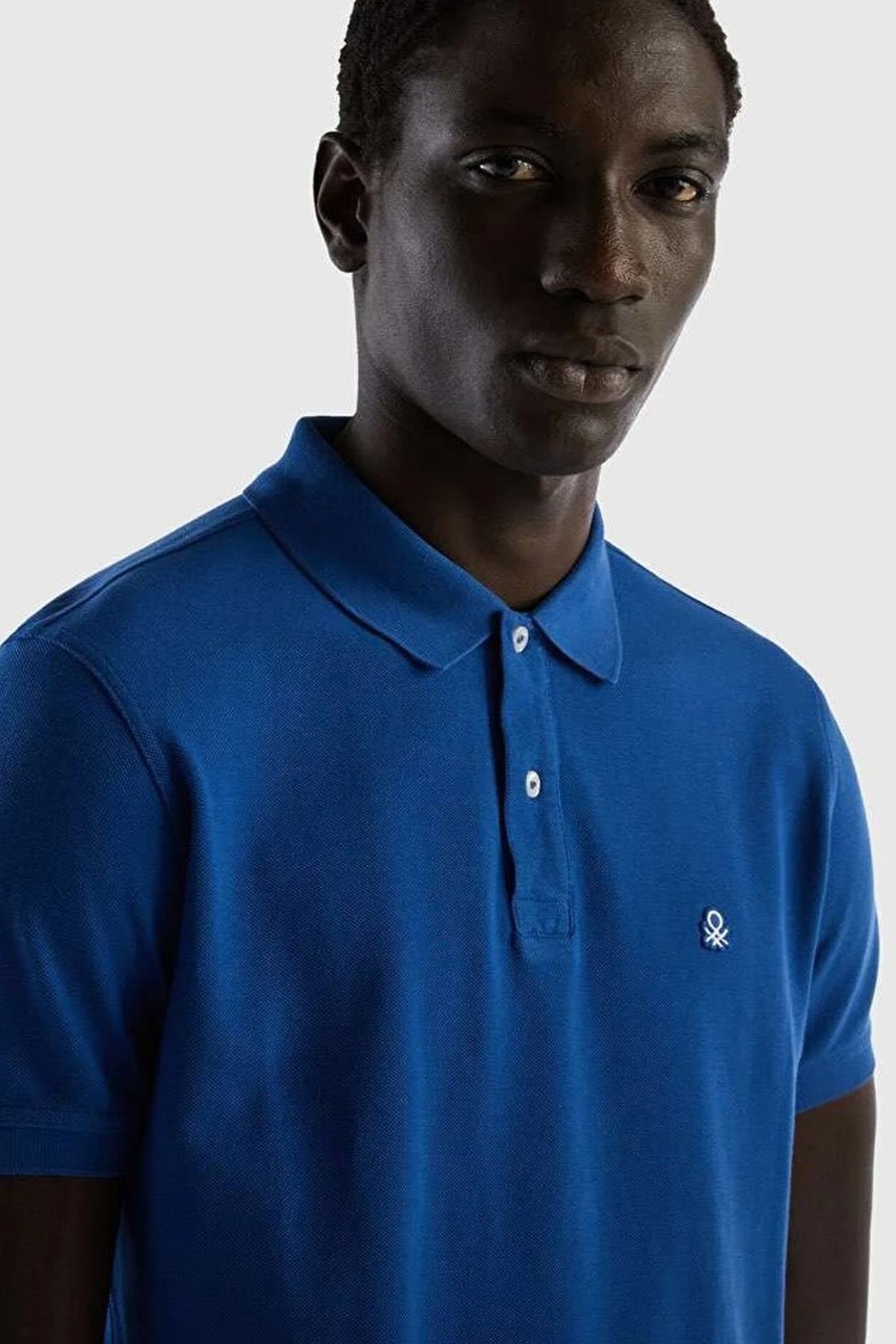 Benetton Erkek Polo Tişört 3089J3179 Mavi