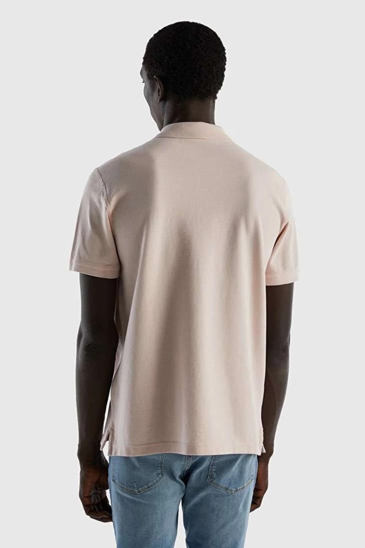 Benetton Erkek Polo Tişört 3089J3179 Pembe