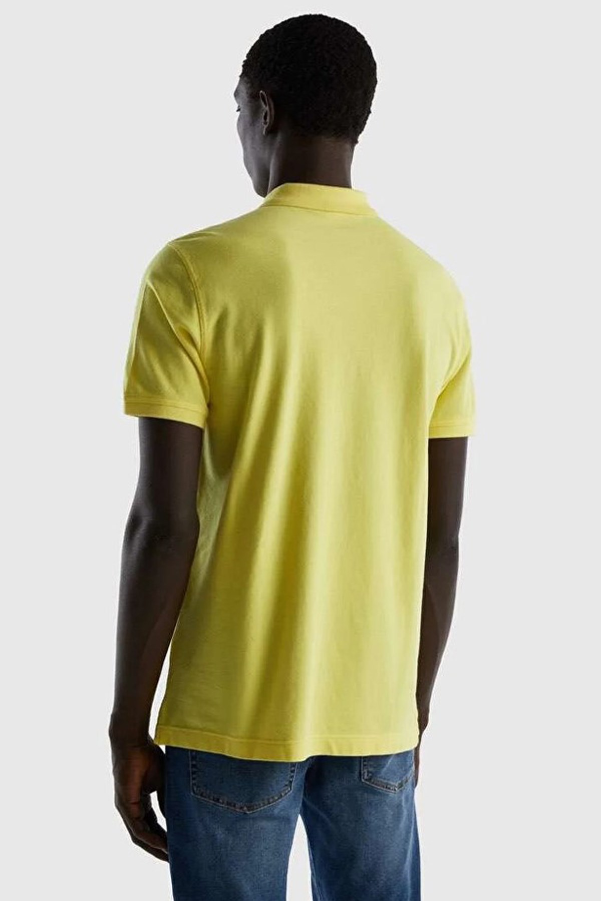 Benetton Erkek Polo Tişört 3089J3179 Sarı