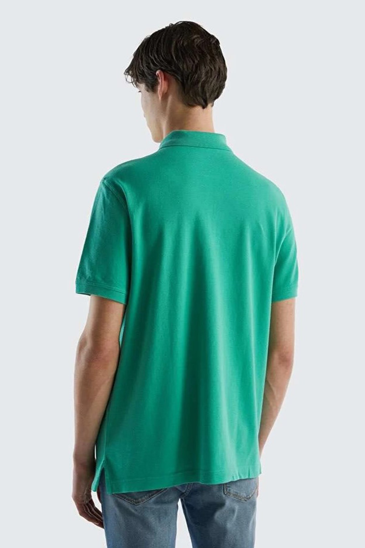 Benetton Erkek Polo Tişört 3089J3179 Yeşil