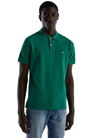 Benetton Erkek Polo Tişört 3089J3179 Haki