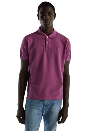 Benetton Erkek Polo Tişört 3089J3179 Mor