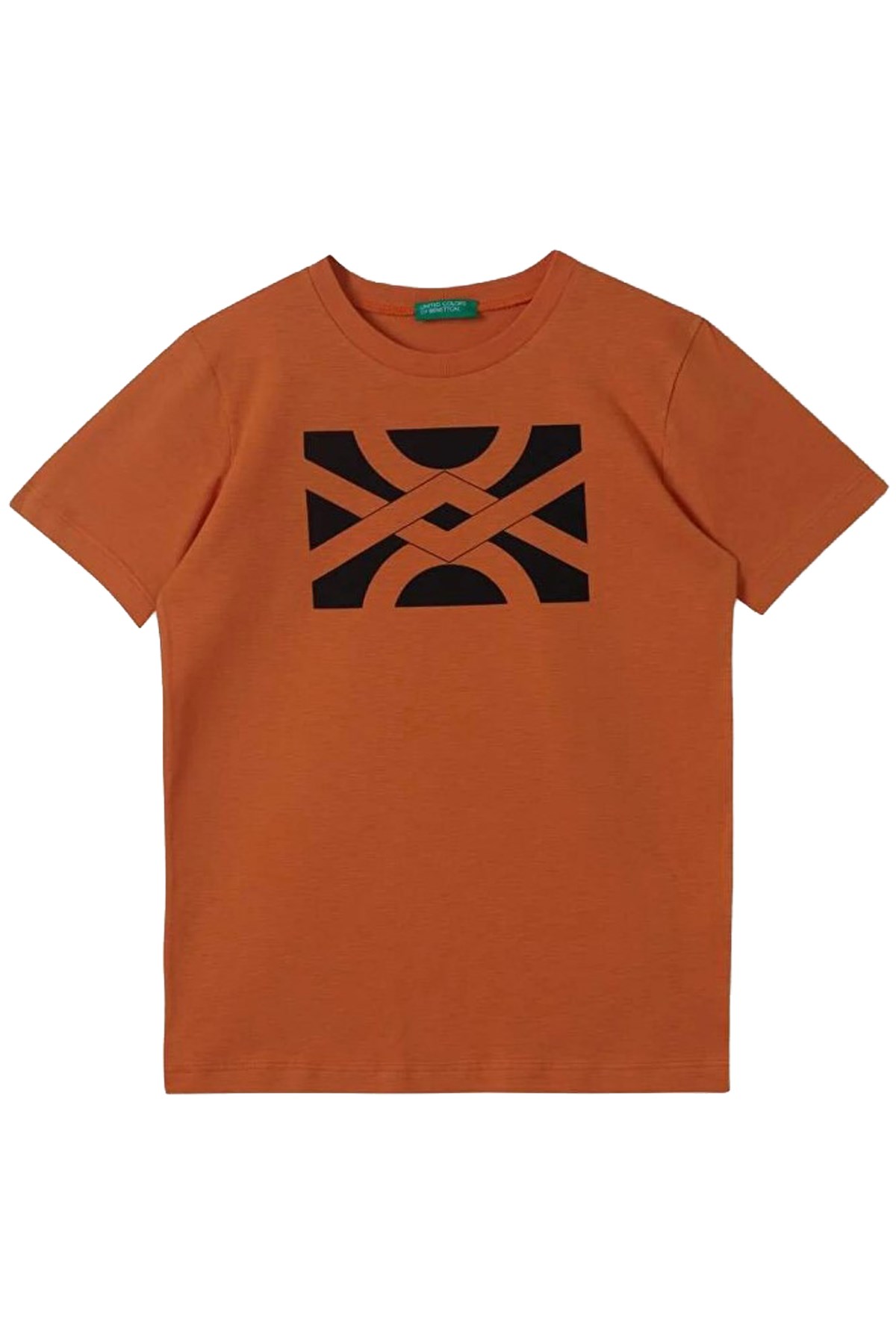 Benetton Çocuk Tişört 3096C10C6 Turuncu