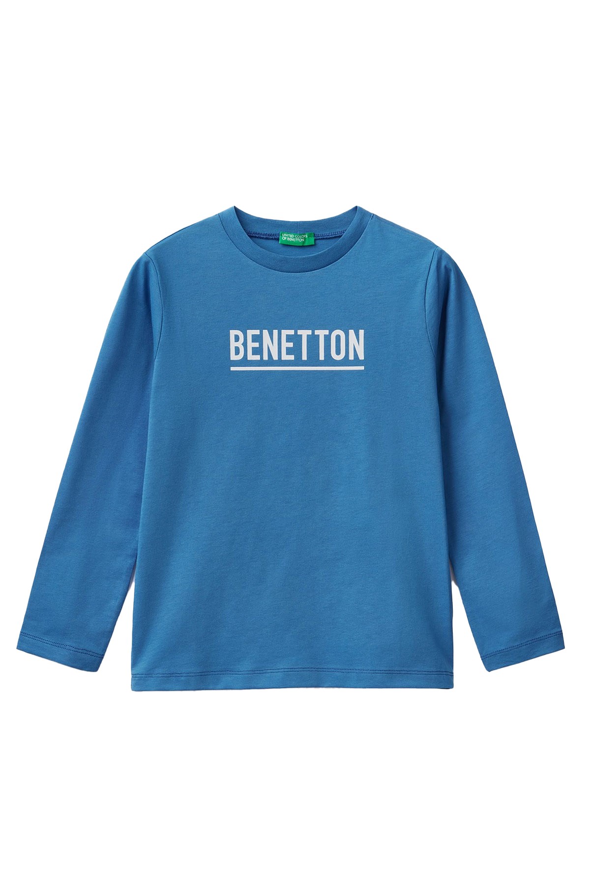 Benetton Çocuk Sweatshirt 3096C10C7 Mavi