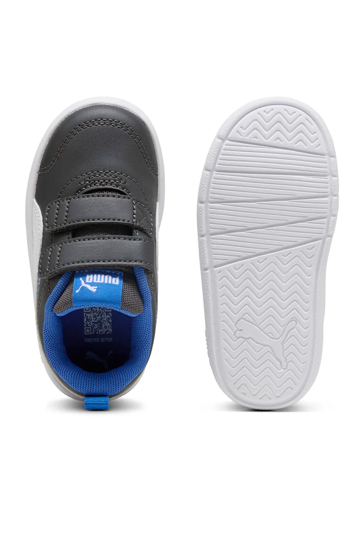 Puma Courtflex V3 V Inf Çocuk Spor Ayakkabı Gri