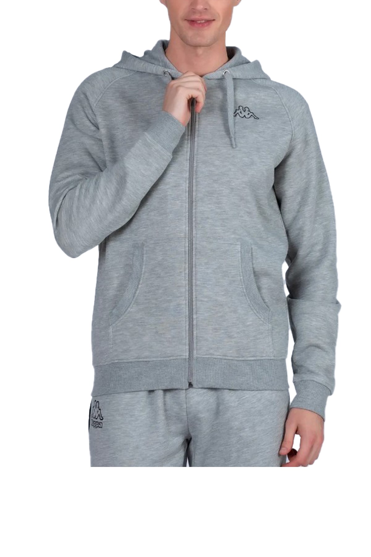 Kappa Logo Jack Erkek Sweatshirt 321J62W Gri