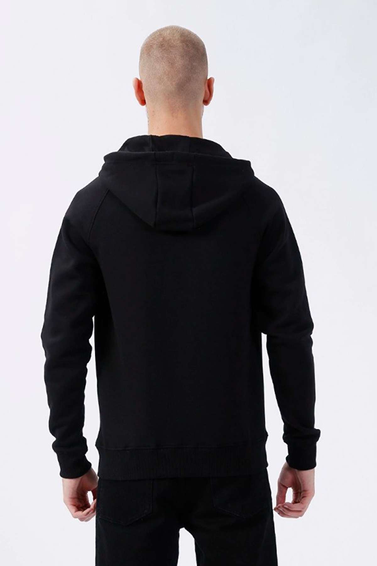 Kappa Logo Jack Erkek Sweatshirt 321J62W Siyah