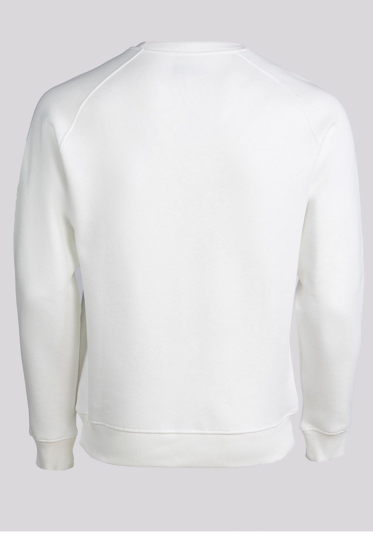 Kappa Logo Caimali Erkek Sweatshirt 321J65W Beyaz