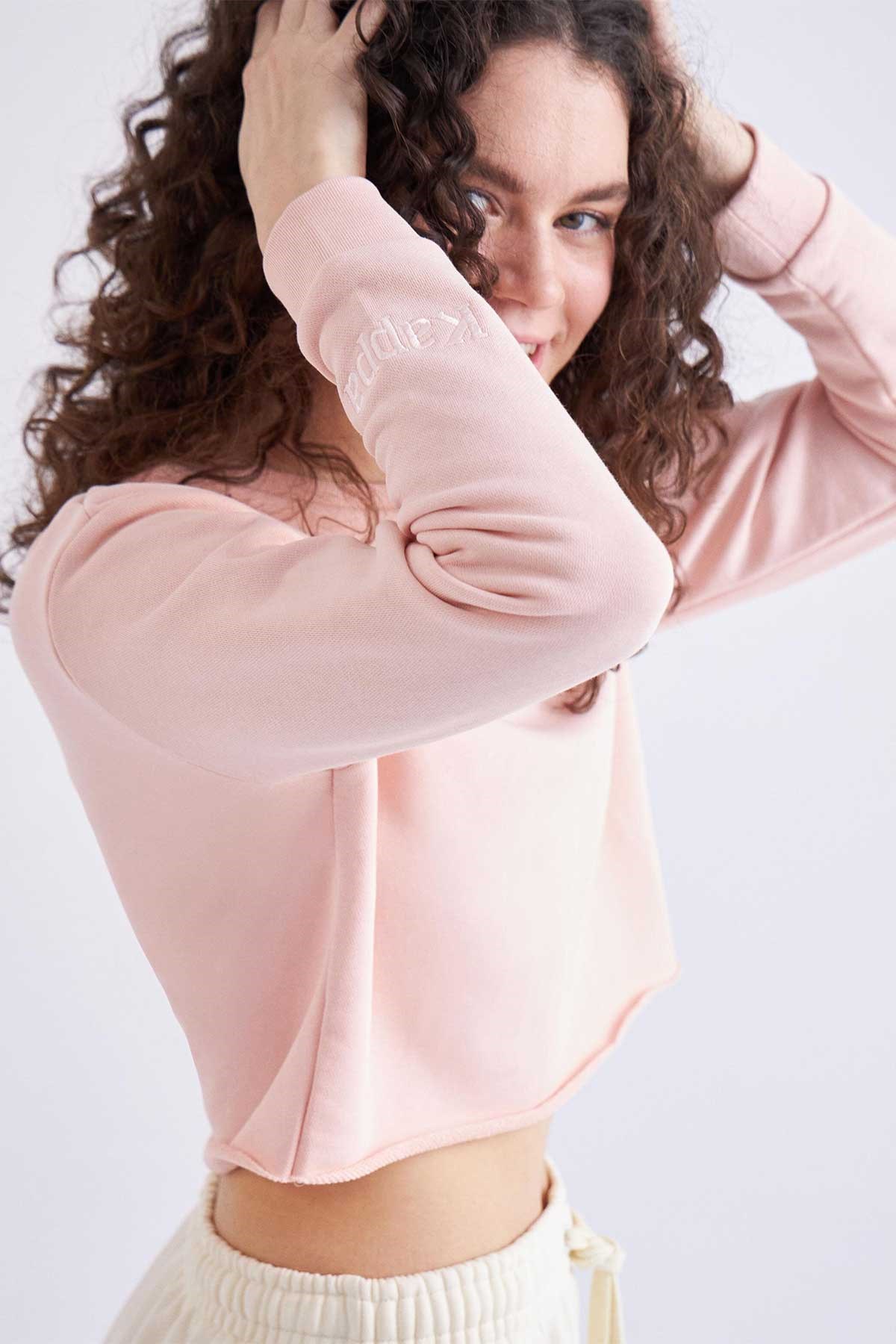 Kappa Authentic Gennyx Kadın Sweatshirt 331E69W Pembe