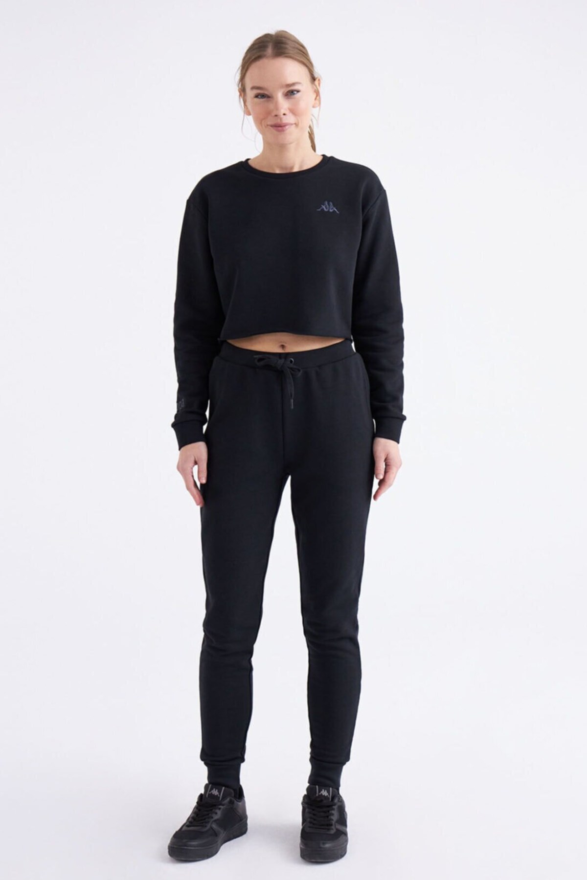 Kappa Authentic Gennyx Kadın Sweatshirt 331E69W Siyah
