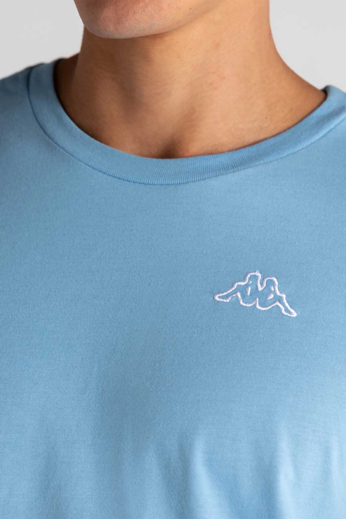 Kappa Logo Cafers Erkek Tişört Mavi
