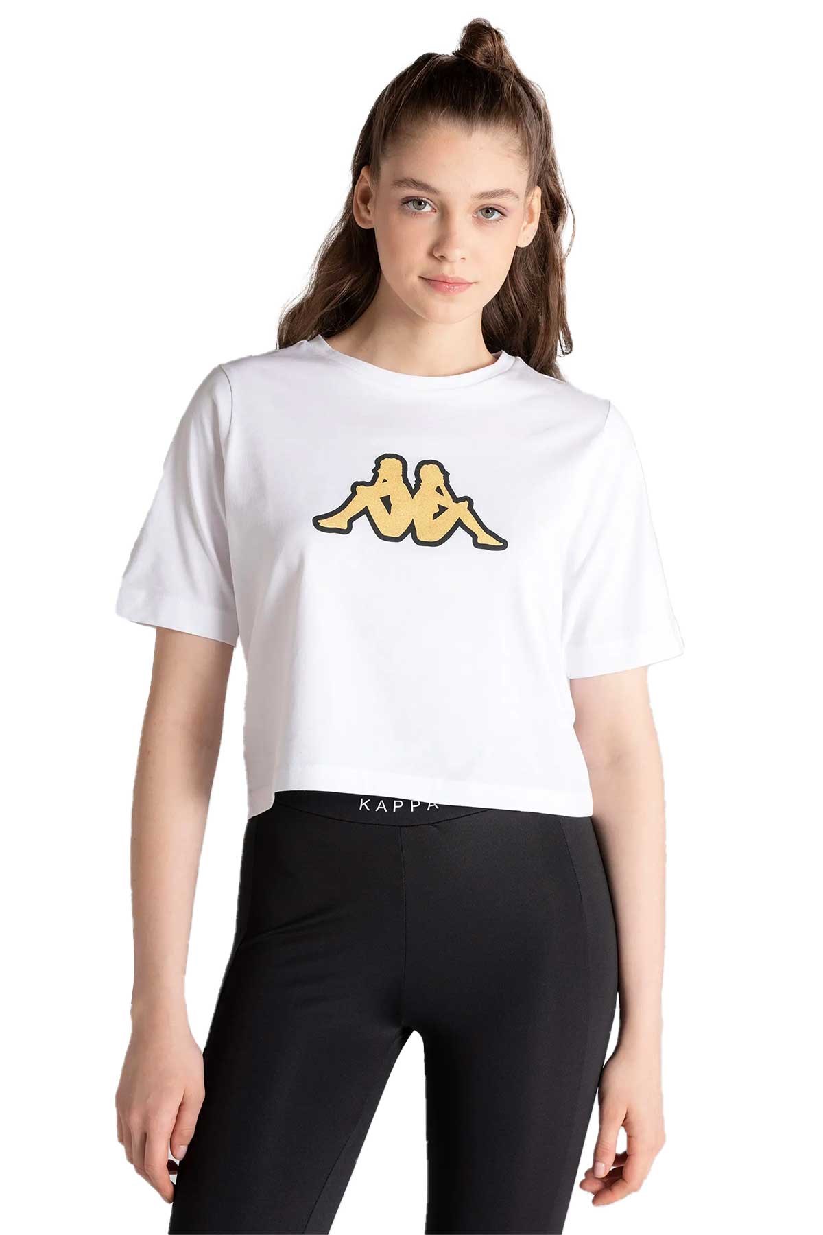 Kappa Logo Teoin Kadın Tişört 331L23W Beyaz