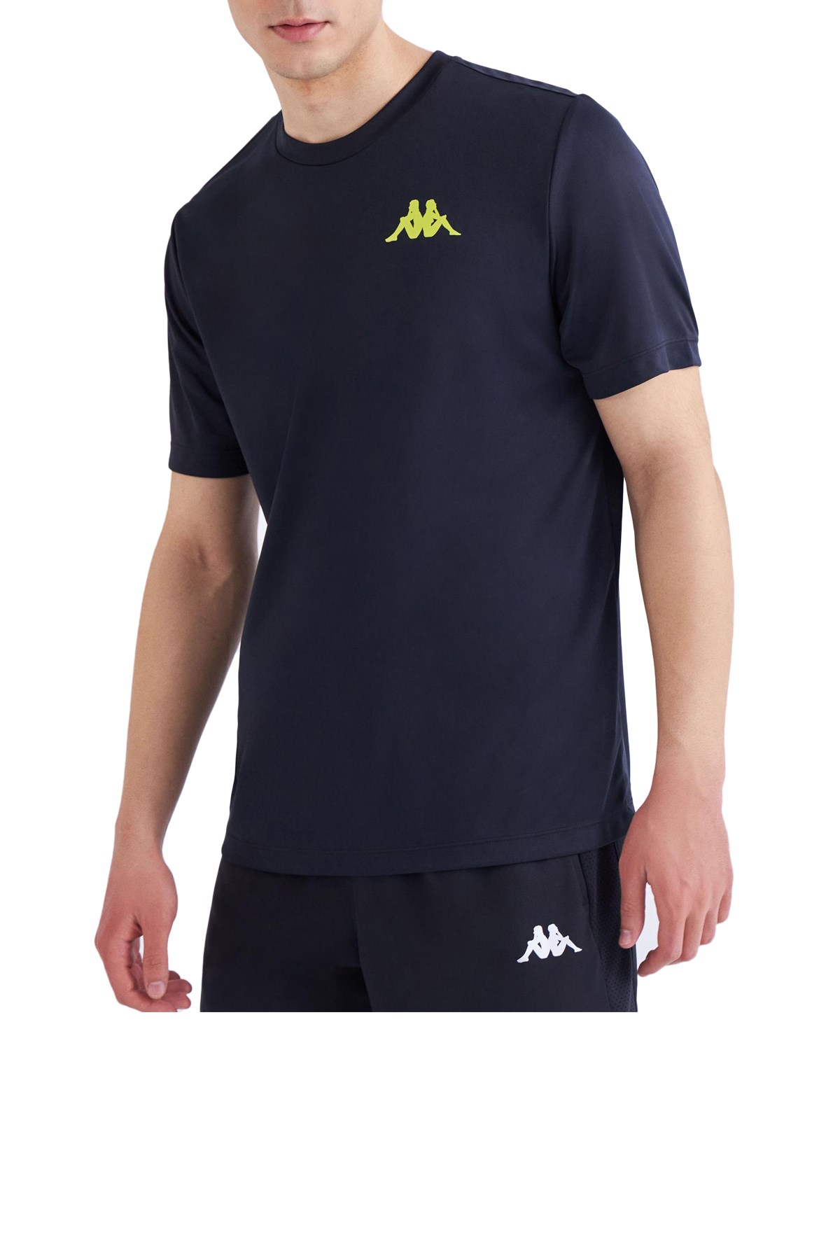 Kappa Kombat Crew Neck Erkek Tişört Siyah