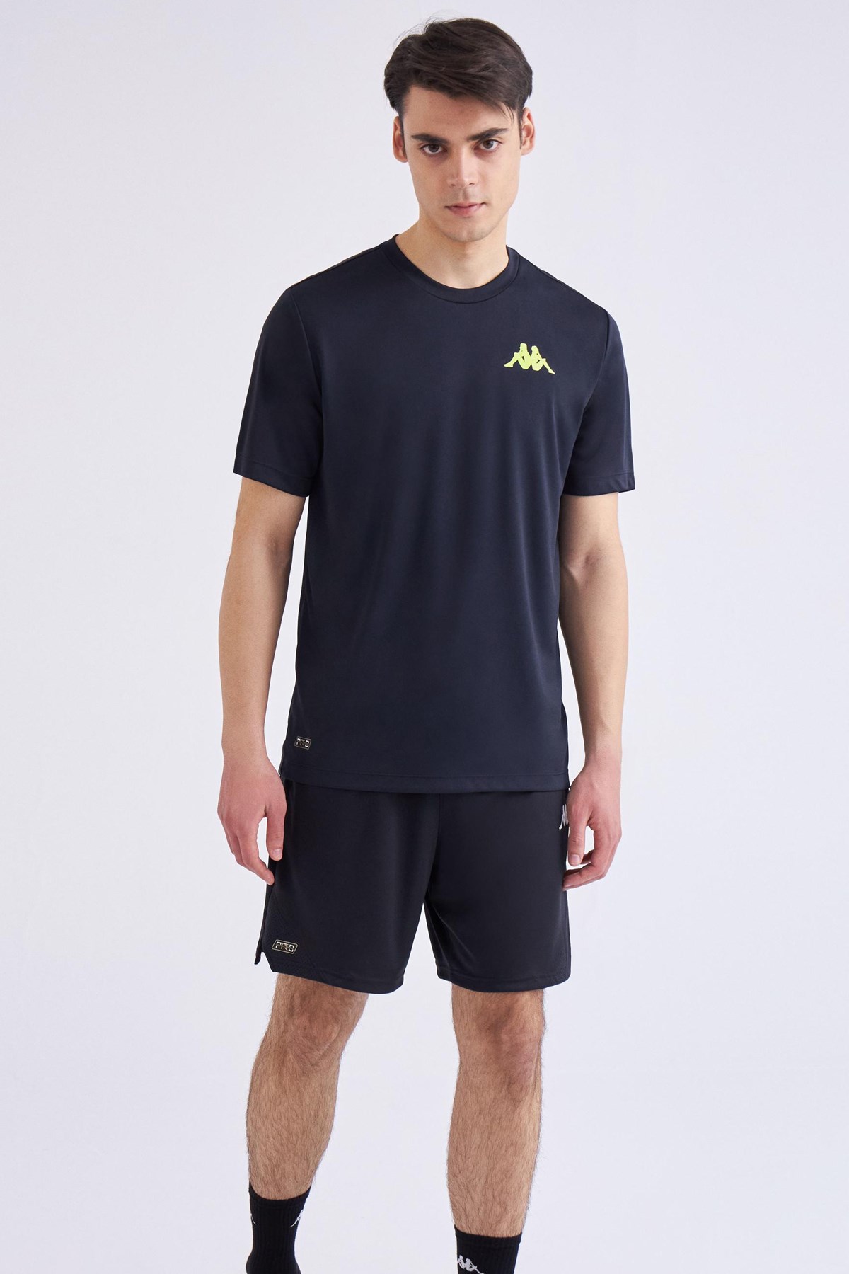 Kappa Kombat Crew Neck Erkek Tişört Siyah