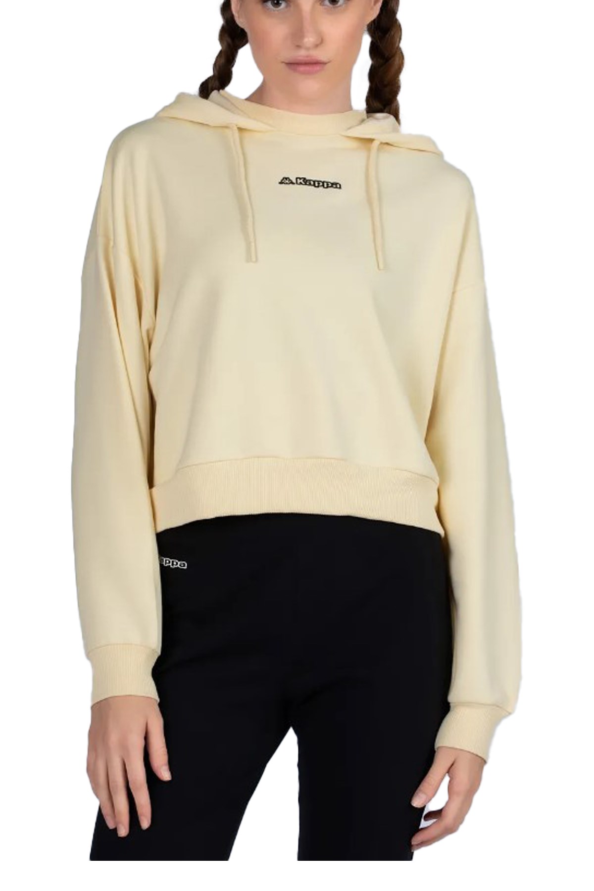 Kappa Logo 365 Digi Kadın Sweatshirt 341H3LW Bej