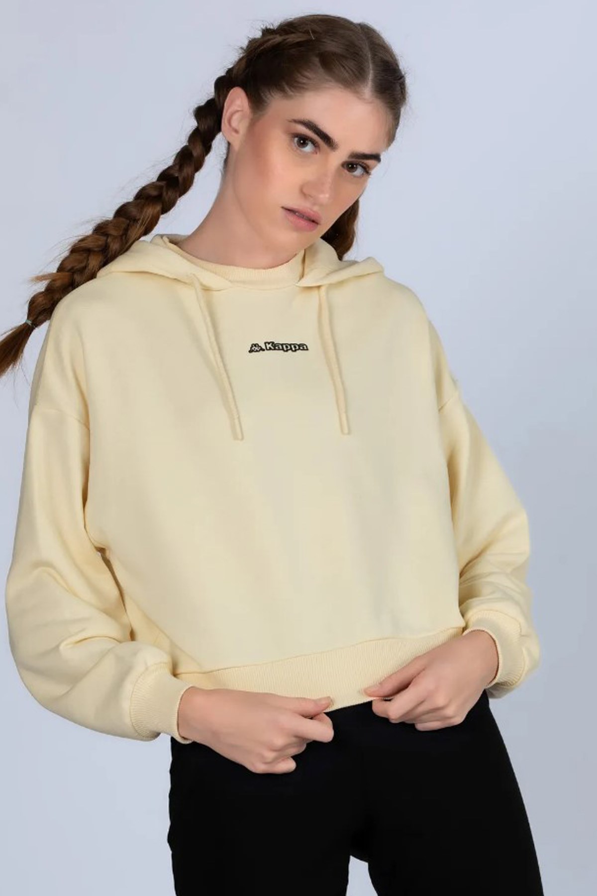 Kappa Logo 365 Digi Kadın Sweatshirt 341H3LW Bej