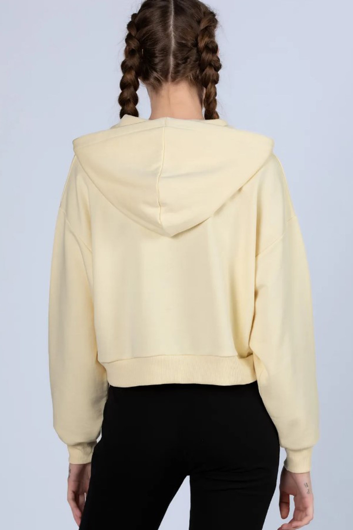 Kappa Logo 365 Digi Kadın Sweatshirt 341H3LW Bej